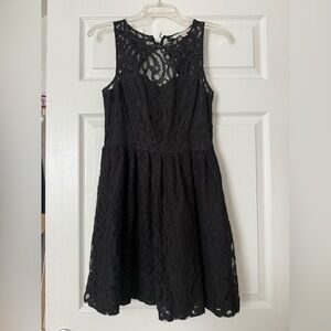 Black lace dress